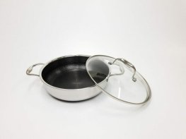 סוטאג’ נירוסטה 4.4 ליטר עם מכסה זכוכית 28 ס”מ CookCell