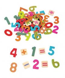 Lelin Wooden Magnetic Numbers