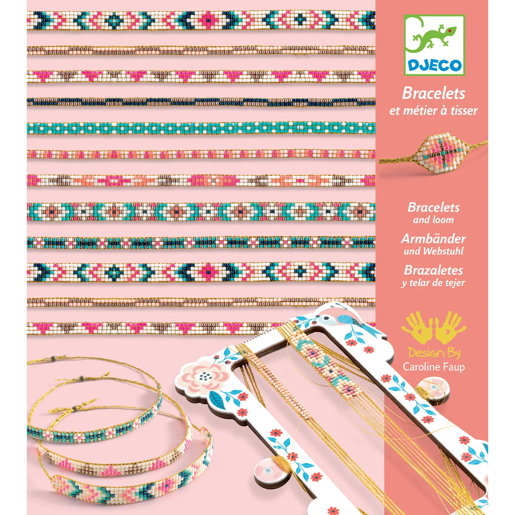 Djeco- Tiny Beads Bracelet Looming Set