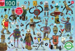 Eeboo Robots 100 Piece Puzzle