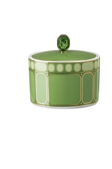 Rosenthal Swarovski Fern Sugar Bowl