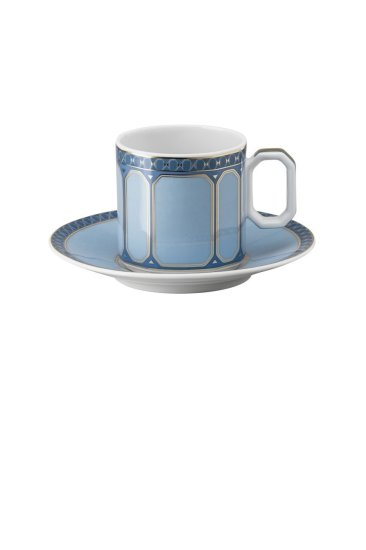 Rosenthal Swarovski Azure Espresso cup with saucer