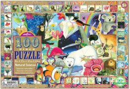 Eeboo -Natural Science 100 Piece Puzzle