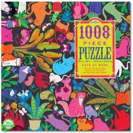 Eeboo -Cats at Work 1000 Piece Puzzle