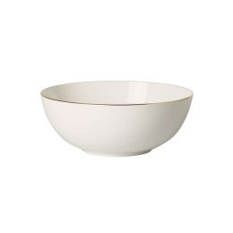 Anmut Gold round bowl, 23 cm diameter, white/gold