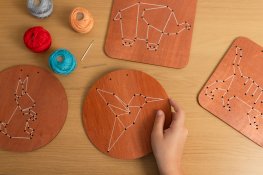 Kipod Embroidery on wood – animals