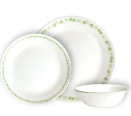 Corelle Spring Blossom Green 18 -pc Set