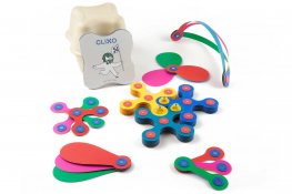 Clixo-, משחק הרכבה מגנטי, ערכת 42 חלקים - קשת
