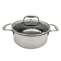 Cook Cell 22 cm Pot 4.3 Lt with glass lid