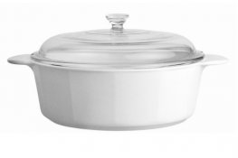 Corelle Round White Baking Dish 3.2 Liter