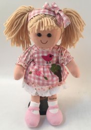 Doll - בובה משובצת ורודה