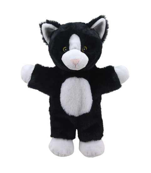 בובת כפפה ECO – חתול שחור לבן
