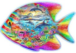 Wooden City Wooden Puzzle of Magic Fish 250 pcs