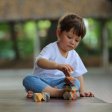 Plan Toys - פלאן טויז קוביות גאומטריות מעץ
