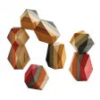 Plan Toys - פלאן טויז קוביות גאומטריות מעץ