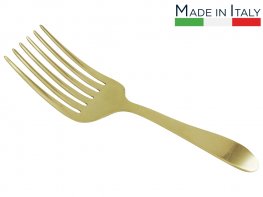 Salvinelli Short Gold Serving Fork