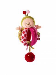 Liliputiens- Liz Ladybug rattle with handles