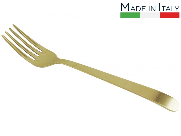 Salvinelli Gold Long Serving Fork