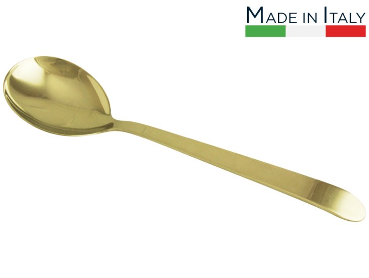 Salvinelli Long Serving Spoon-Gold