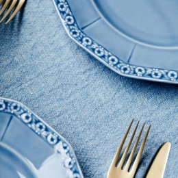 Maria Dream Blue Dinner Plate