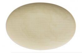 Mesh Cream Oval Platter 38cm