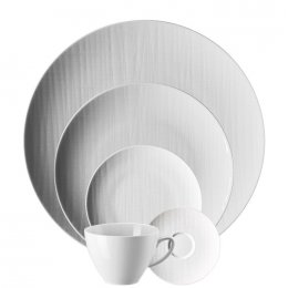 Mesh 3 Piece White Place Setting (Everyday/ Casual)