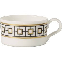 MetroChic tea cup, 230 ml, white/black/gold