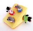 Mouse Family in Cheese - Hide-Away