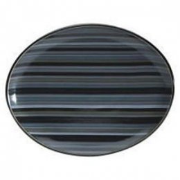 Jet Stripes Oval Platter