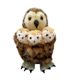 Set of play dolls - owl and chicks