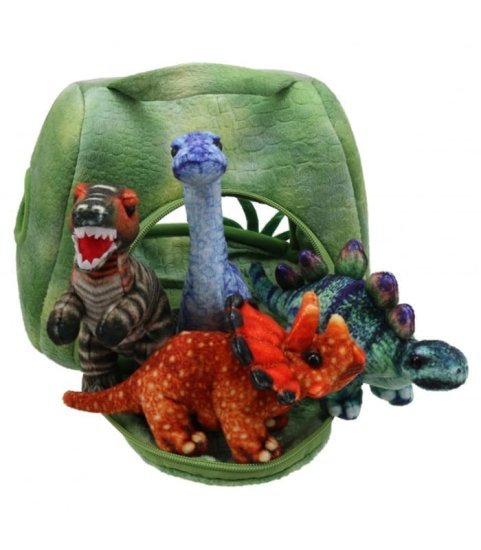 Set of play dolls - the house of the dinosaurs