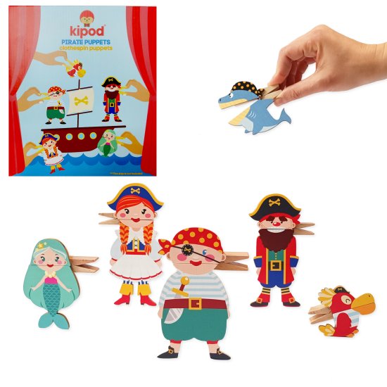 Kipod Clothespins Theater Puppet Pirates