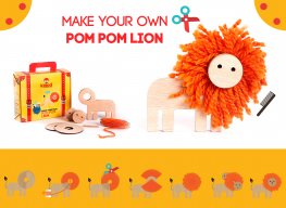 Kipod Pom Pom Lion