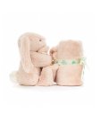 Jellicat blankets - blush pink rabbit