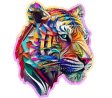 Wooden City Wooden Puzzle of Colorful Tiger 150 pcs