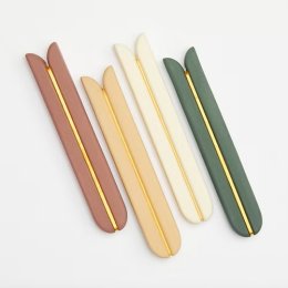 Yahalomis Mezuzah Case- Tulip with Gold