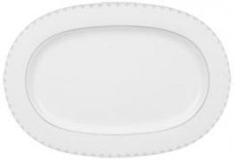 White Lace Large Oval Platter