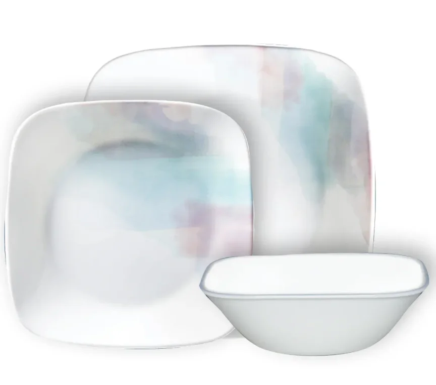 Corelle Square Aquarello 18-pc Set