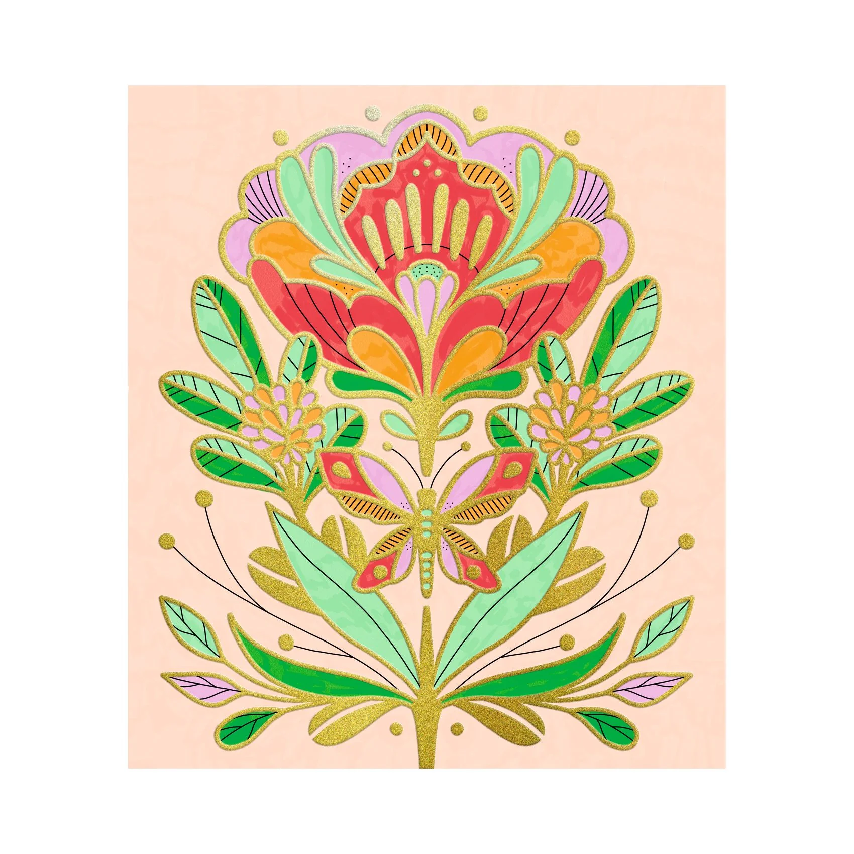 Djeco- יצירה - ערכת צביעה פלורה