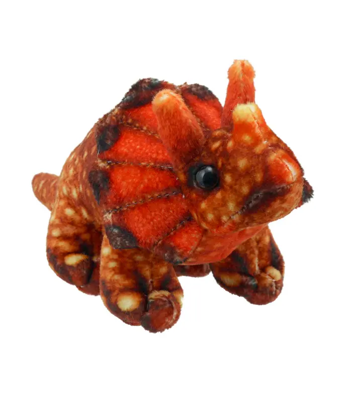 Triceratops (Orange) – Finger Puppets