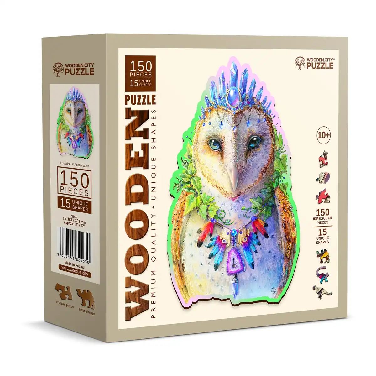 Wooden City Dapper Owl 150 Wooden Puzzle