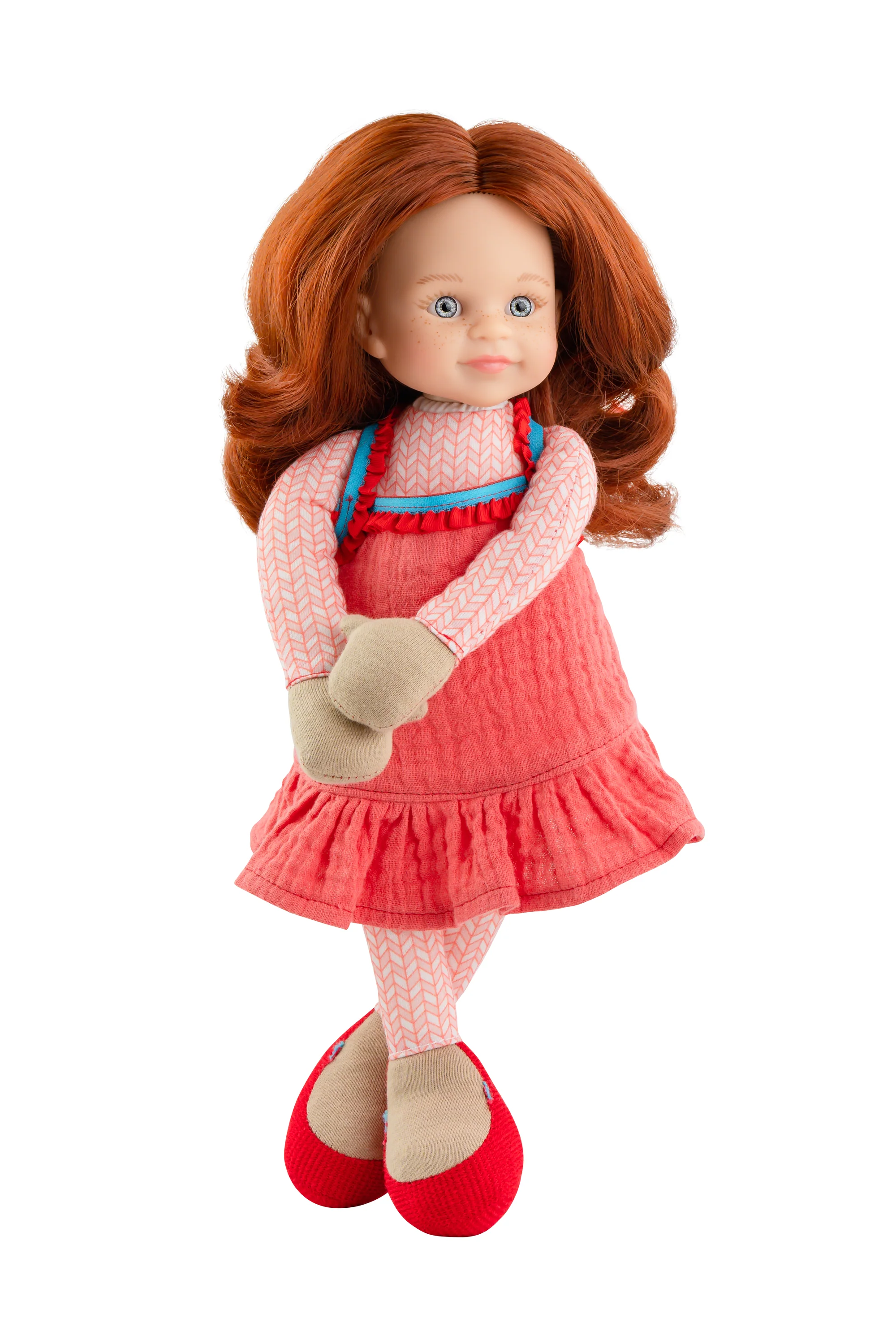 PAOLA REINA Soft doll - my first friend Cleo red dress