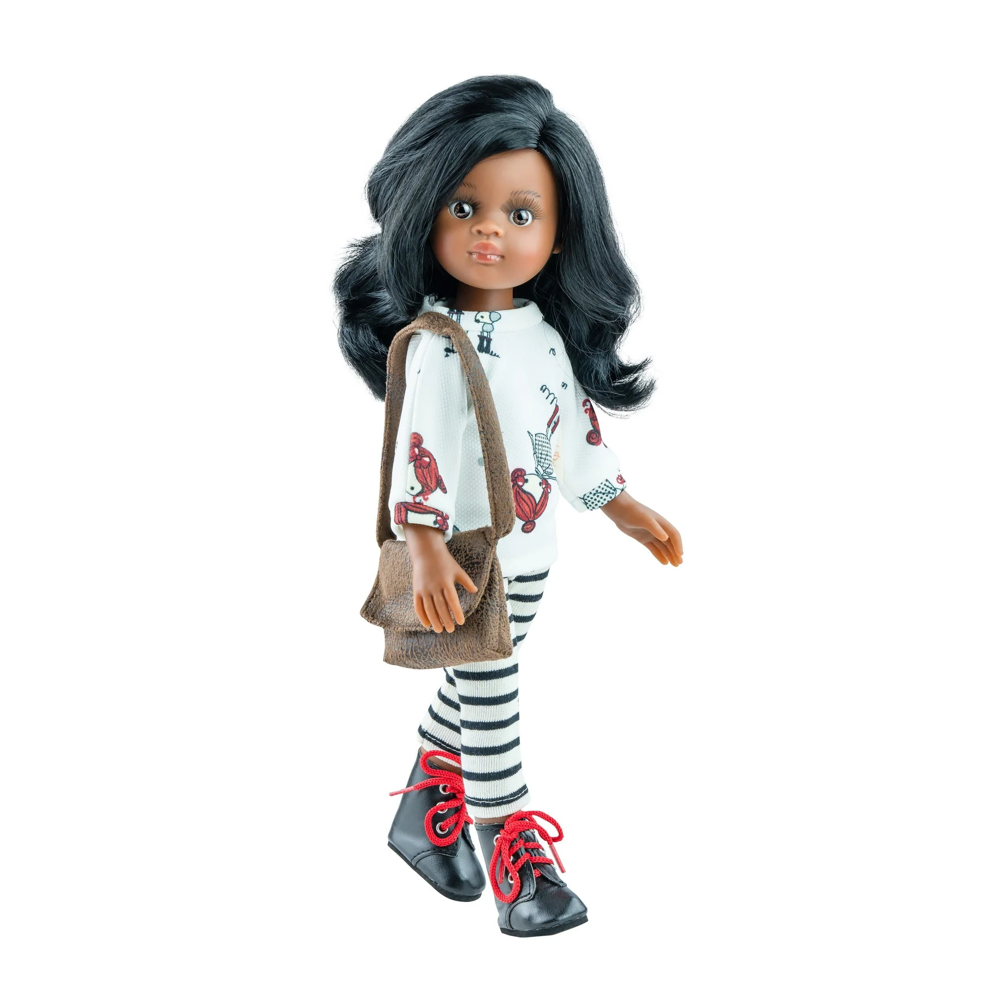 PAOLA REINA Nora doll - striped pantyhose