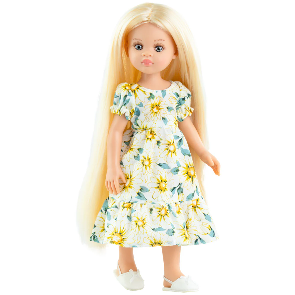 PAOLA REINA - Laura doll, chrysanthemum dress