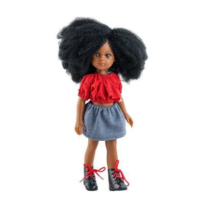 PAOLA REINA - Camellia Afro red Doll