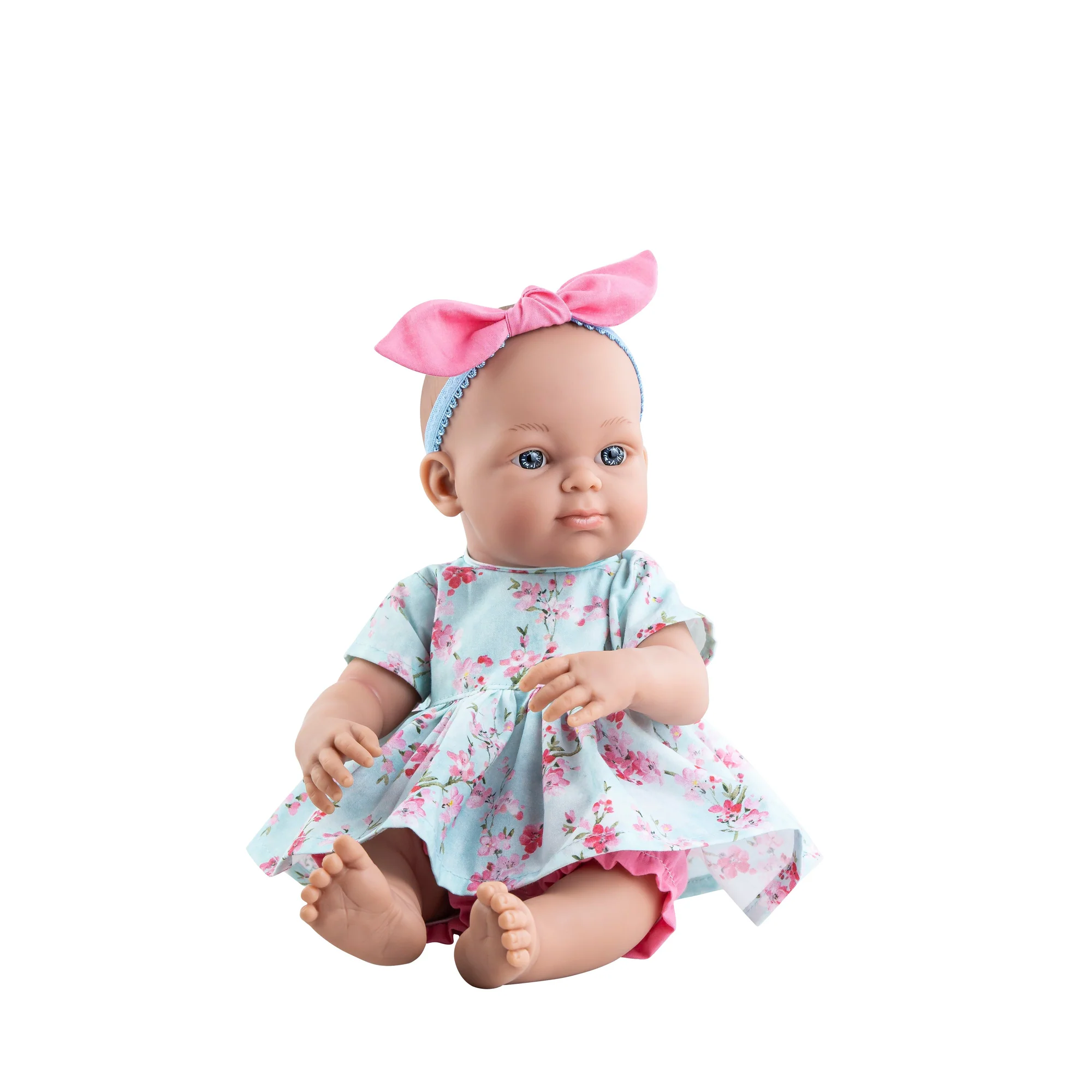 PAOLA REINA - Piculina Doll, light blue floral dress