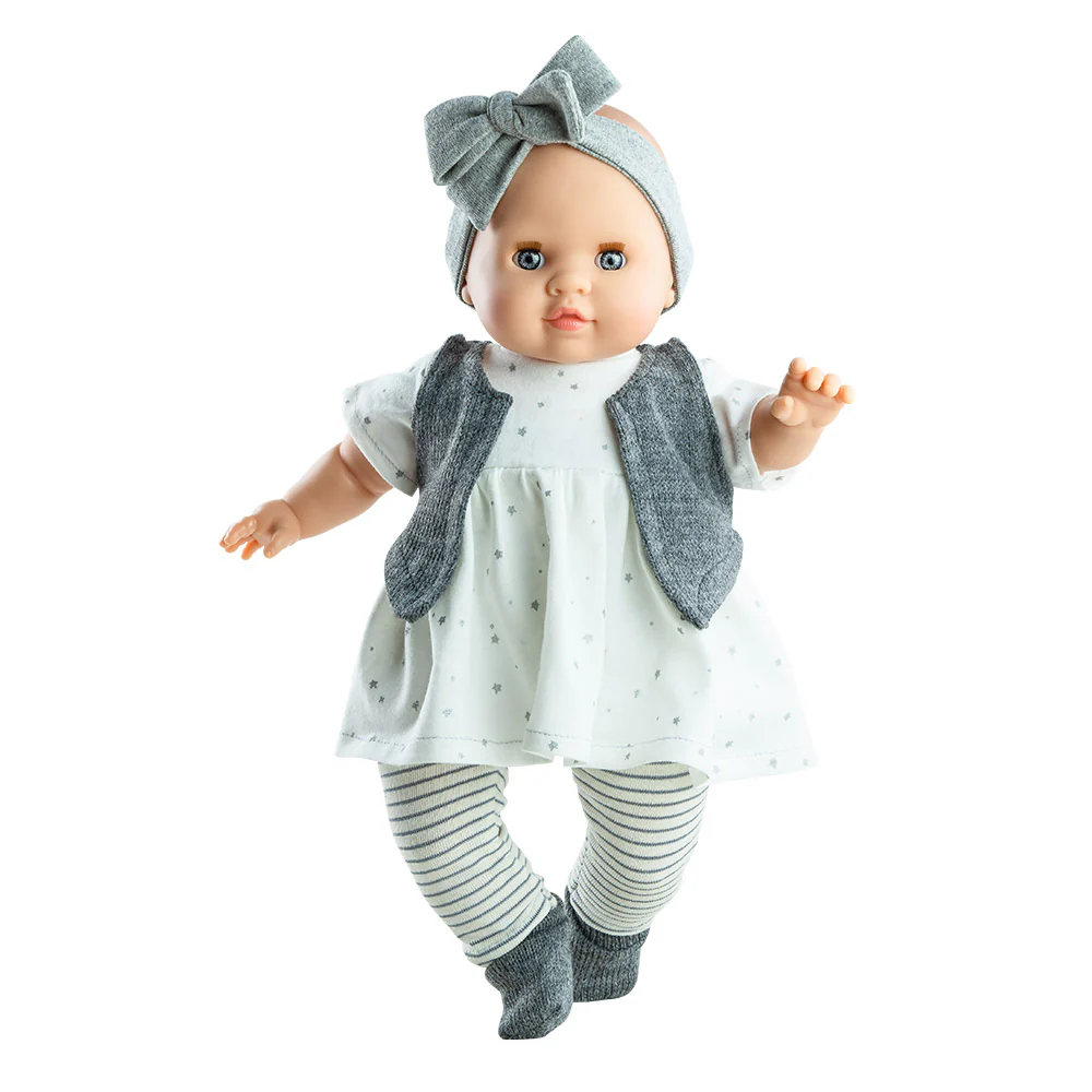 PAOLA REINA Agatha doll - gray ribbon