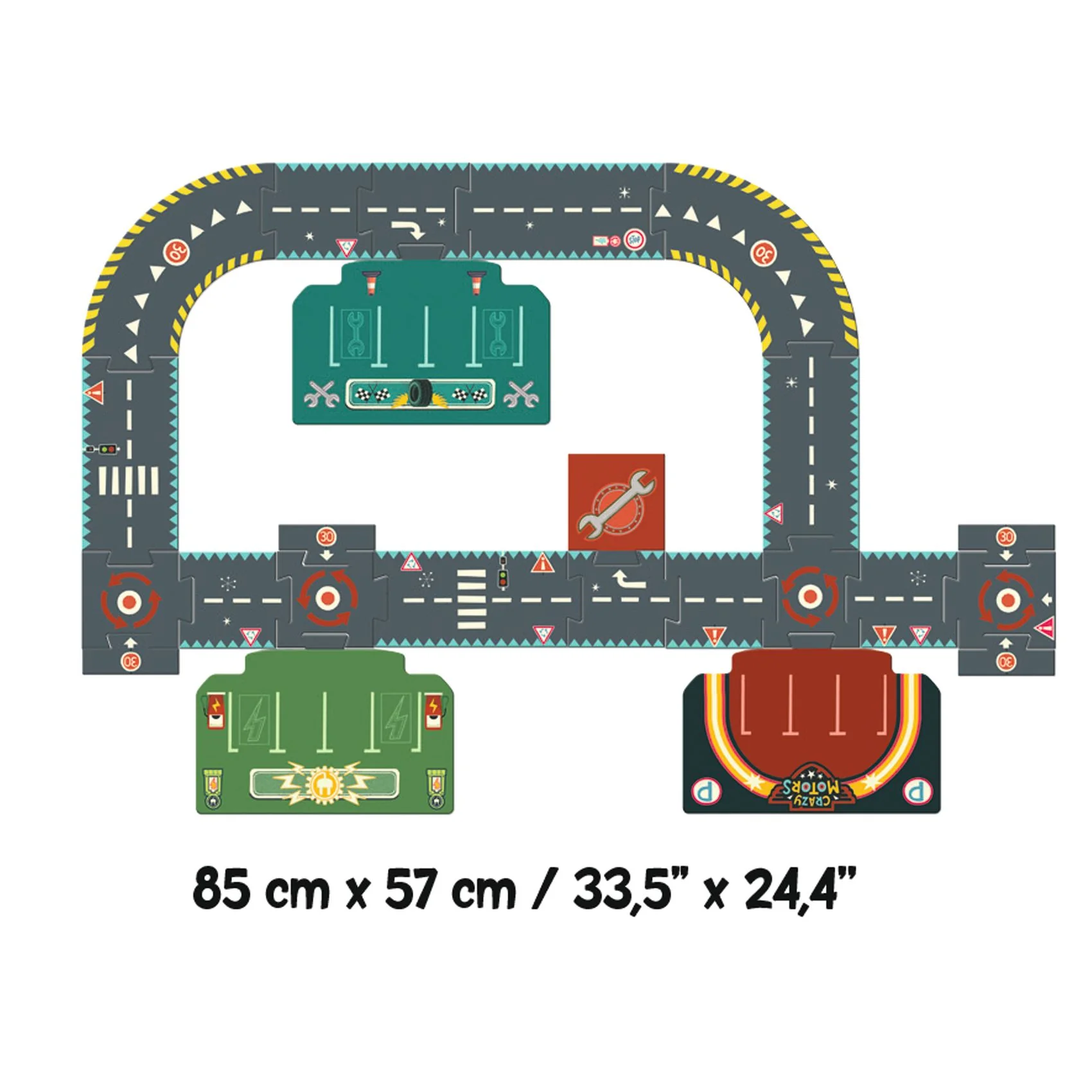 Djeco-Crazy Motors Giant Road Circuit