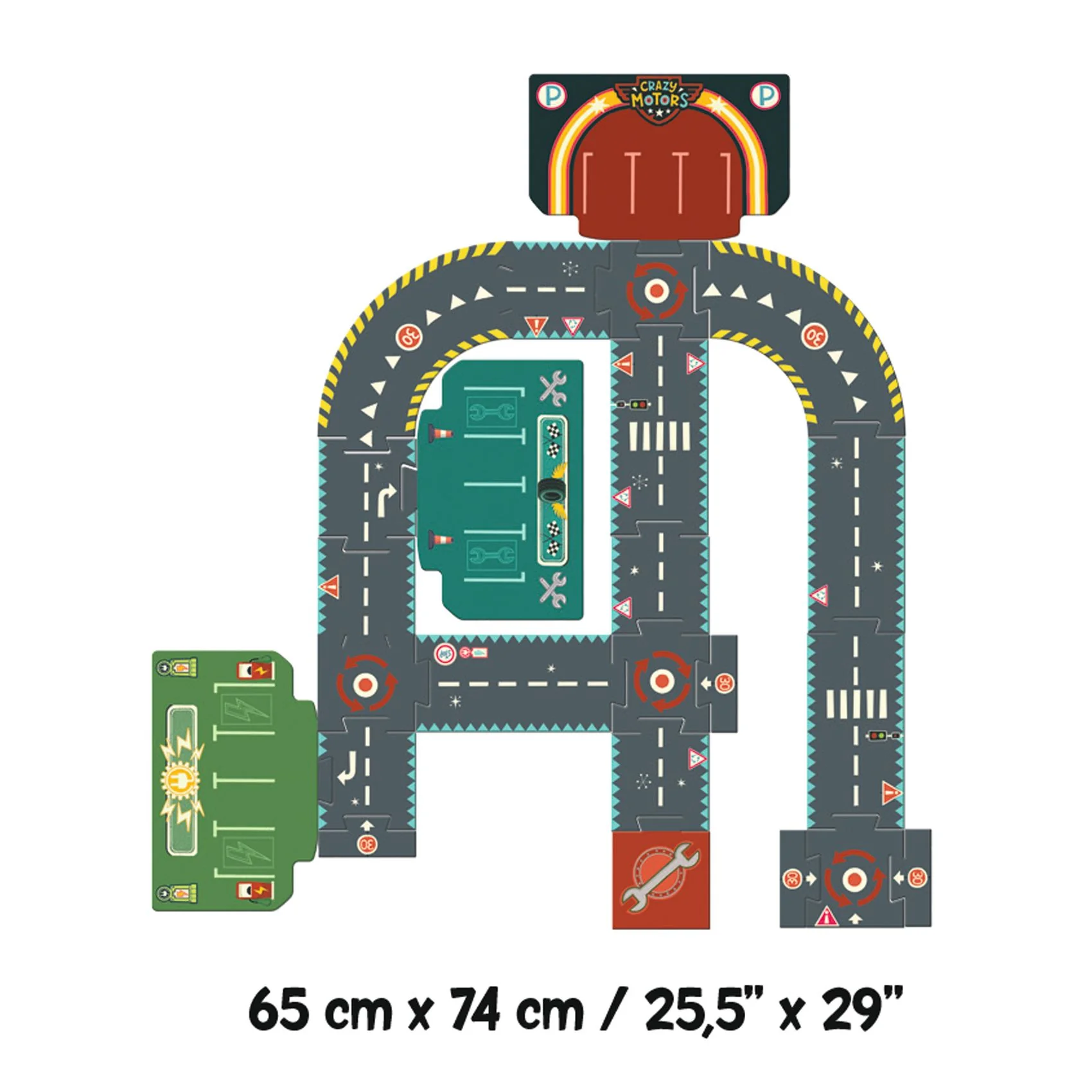 Djeco-Crazy Motors Giant Road Circuit