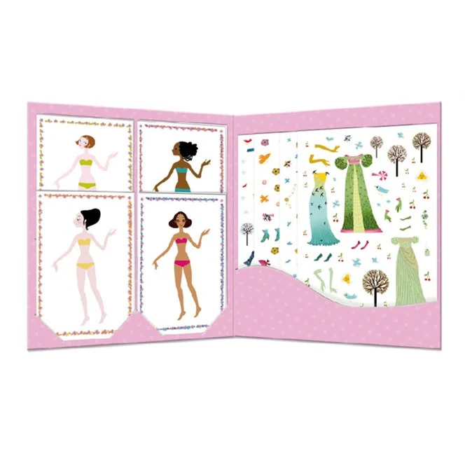 Djeco- Fashion Stickers and Paperdolls- Seasons